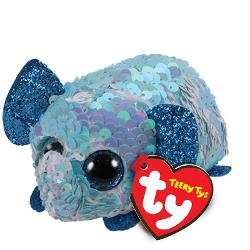 Jucarie de plus TY Teeny Tys Flippable - Stuart sequins elefant 10 cm TY42413