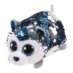 Jucarie de plus TY Teeny Tys Flippables Slush Sequins - Husky 10 cm