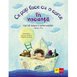 Ce poti face cu o carte in vacanta Caiet de lectura si scriere creativa Clasa a V-aDoriti ca elevii sau copiii dumneavoastra sa citeasca mai mult si sa scrie mai bine si cu mai multa usurinta Caietul de vacanta pe care il propunem este ludic si creativ gandit astfel incat sa-i atraga ca un joc tentant pe elevii aflati in vacanta • Acesta poate fi strecurat cu mult folos in bagaj pentru ca are si 