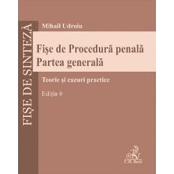 Cu o structur&259; elaborat&259; schematic&259; &537;i cursiv&259; Fi&537;ele de Procedur&259; penal&259; Partea general&259; con&539;in comentarii u&537;or de asimilat ale institu&539;iilor de Procedur&259; penal&259; Partea general&259; construite într-o manier&259; logic&259; organizat&259; &537;i totodat&259; aplicativ&259; Fiecare institu&539;ie prezentat&259; este tratat&259; dintr-o dubl&259; perspectiv&259; teoretic&259; &537;i practic&259; 