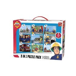 Puzzle 9 in 1 Fireman SamRezolvarea puzzle-urilor reprezinta o activitate relaxanta De asemenea iti dezvolta aptitudinileMaterialele folosite sunt de cea mai buna calitateCaracteristiciNumar piese 131 Material Carton  Varsta recomandata 3 aniAtentionare Produsul este contraindicat copiilor sub varsta de 3 ani deoarece poate contine piese mici care pot fi inghitite sau inhalate existand pericolul de sufocare  Va rugam NU lasati ambalajele produselor la indemana copiilor 