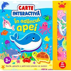 In adancul apei editura Flamingo 2025Carte interactiva cu puzzle