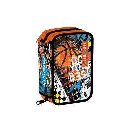 Penarul echipat Mitama cu 3 compartimente si design fotbal este ideal pentru pasionatii de sport Este echipat cu toate cele necesare pentru orele de scoala sau activitatile creativeDimensiuni 145 x 74 x 20 cmContine 47 de piese 2 pixuri GOODY cancellabili albastru si rosu 2 creioane HB fluo 1 marker TWICE 2 pixuri cu bila fluo 1 lipici STRONGLUE 1 radiera fluo 1 ascutitoare fluo 1 rigla de 15 cm fluo 18 creioane colorate 18 cariociMaterial 