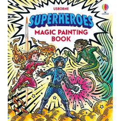 Join a diverse cast of superheroes battling to save the world - whether theyre big small cool hot swift strong or wise Use the brush provided to sweep water over the designs and vibrant hues magically appear A mess-free way to keep children busy perfect for travel Simply tuck the waterproof back flap under each page as its painted to stop water from seeping through to the rest of the book