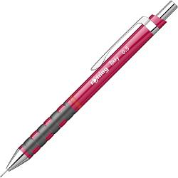 Design modern si ergonomic;corp din plastic rezistent;varf placat cu crom;grip confortabil pentru stabilitate in scriere;&8203;radiera incorporata