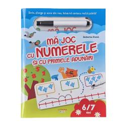 Acest caiet de exerci&539;ii cu pagini care se pot &537;terge le va permite copiilor s&259; exerseze iar &537;i iar scrierea numerelor pân&259; la 20 &537;i s&259; înve&539;e primele adun&259;ri într-un mod simplu &537;i intuitivDe asemenea r&259;spunsurile de la finalul c&259;r&539;ii le vor permite s&259;-&537;i verifice rezultatele muncii imediat