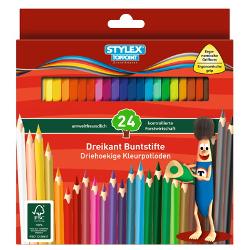 Creioane colorate de calitate -24 culori Ambalaj cutie carton
