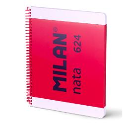 Caietul MILAN nata cu spiral&259; format A4 &537;i 80 de file velin foi albe este alegerea ideal&259; pentru cei care caut&259; libertate total&259; în exprimare – fie pentru schi&539;e noti&539;e desen sau idei creative Hârtia alb&259; neted&259; de 95 gm² este microperforat&259; &537;i prev&259;zut&259; cu 4 perfora&539;ii pentru organizare eficient&259; în bibliorafturi Spirala flexibil&259; din plastic rezistent nu se 