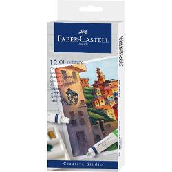 Acest set de culori in ulei de la Faber Castell contine 12 culori intense de o inalta calitate cu o buna acoperire si rezistenta la lumina ideale pentru pictura Artistii de hobby si craft sunt inspirati de pigmentarea ridicata si stralucirea extraordinara a culorilor care pot fi aplicate direct din tub • Culori foarte pigmentate rezistente la lumina• Consistenta neteda untoasa• Nuante stralucitoare 