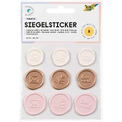 Stickere din ceara 9 bucati Romantic Folia F18602 