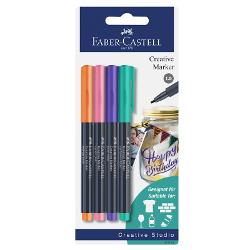 Ideal pentru majoritatea suprafetelor Pentru hartie carton sticla plastic metal piatra Rezistent la pete si stropire Dupa fixarea in cuptor la 160°C cerneala este rezistenta la apa nu la masina de spalat vase Cerneala pe baza de apa Nu trece prin hartie Inodor Nu este nevoie de agitare inainte de folosire Carioca cu varf 15 mm Culori portocaliu roz mov si 