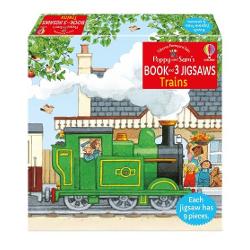 Join Poppy and Sam for a steam-train adventure with this delightful book and jigsaw Young train lovers can enjoy the story book and have fun completing the simple 9-piece jigsaws all featuring Stephen Cartwrights beautiful illustrations with the famous little yellow duck to spot in each one Jigsaws measure 17 x 17cm once complete 