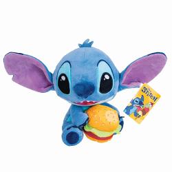 Disney Plus Stitch cu Burger 25 cm Bun venit in clubul Disney Jucaria noastra moale Stitch cu caracteristici brodate va va tine zambitor pe parcursul zilei Moale dar durabilStitch este fabricat dintr-o tesatura moale de poliester  ceea ce il face jucaria perfecta de plus 
