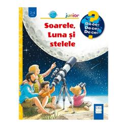 Nu trebuie decât s&259; întorci o pagin&259; ca s&259; vezi cum luna îi ia locul soarelui iar cerul se întunec&259; &537;i î&537;i aprinde pe bolt&259; miriade de stele Oare &537;tiai c&259; &537;i soarele nostru este o stea Dar de ce avem nevoie de soare Desplete&537;te-i razele pe pagina c&259;r&539;ii cartonate &537;i vei afla c&259; f&259;r&259; soare p&259;mântul ar fi pustiu – f&259;r&259; plante f&259;r&259; animale 