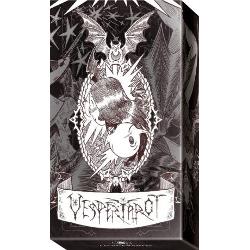 This Tarot deck tells the story of Vespertiliu the half-human-half-bat protagonist who sets off for an amazing adventure with her inseparable friend Macigian a little sorceress who will guide her&8213;much like the character of Virgil in Dantes Divine Comedy&8213;along a magical journey through the Arcana Vespertiliu embodies the feminine aspects which are inherent in each of us and is symbolically associated with the Moon; Macigian on the other hand represents masculine 