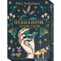 Bestselling author and artist Elisa Seitzinger is back with a new sensational Herbarium filled with Mother Natures curative powers Each of the 36 cards in this elegant Oracle deck displays a particular and magical plant root leaf flower or mushroom as it is picked up and examined by one of six different types of enchanted hands all in the elegant and unique graphic style that gave life to the famous Symbolic Soul Tarot The kit also includes a 192-page multilingual book filled with 