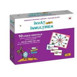 Înv&259;&539; u&537;or înmul&539;irea este un set educativ inovator care con&539;ine 10 h&259;r&539;i mentale &537;i 120 de c&259;r&539;i de joc conceput pentru a transforma memorarea tablei înmul&539;irii într-o activitate pl&259;cut&259; &537;i distractiv&259; Metoda se bazeaz&259; pe pove&537;ti captivante &537;i ilustra&539;ii care stimuleaz&259; imagina&539;ia copiilor facilitând înv&259;&539;area prin asociere vizual&259; 