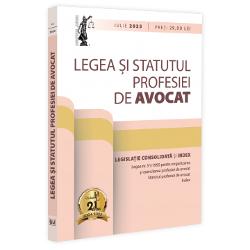 Legea &537;i Statutul profesiei de avocat iulie 2025 Legisla&539;ia profesiei de avocatEdi&539;ie tiparita pe hârtie alba LEGEA SI STATUTUL PROFESIEI DE AVOCAT IULIE 2025Lucrarea se adreseaza inclusiv celor care se pregatesc 