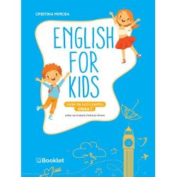 ENGLISH FOR KIDS pentru clasa I este instrumentul indispensabil pentru predarea no&539;iunilor de baz&259; de limba englez&259; U&537;or de utilizat &537;i eficient structurat caietul de lucru con&539;ineexerci&539;ii de îmbog&259;&539;ire a vocabularului de baz&259;modele uzuale de comunicaresuport audio pentru deprinderea pronun&539;iei corectecântece poezii &537;i activit&259;&539;i de desenatTEMATICA formulele de salut 