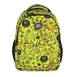 Acest ghiozdan usor si anatomic este realizat din materiale impermeabile oferind protectie impotriva intemperiilor Spatele este captusit respirabil si ergonomic asigurand confort maxim in timpul utilizariiBretelele sunt ajustabile si captusite iar pentru un plus de siguranta se pot fixa cu o catarama pe piept care include si un fluier integratGhiozdanul dispune de doua compartimente principale cu fermoare inclusiv doua organizatoare pentru pixuri si alte accesorii 