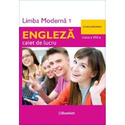 Limba modern&259; 1 – Englez&259; – caiet de lucru pentru clasa a VIII-a este instrumentul de lucru ideal pentru fixarea &537;i aprofundarea no&539;iunilor din programa &537;colar&259;U&537;or de utilizat &537;i eficient structurat caietul vizeaz&259;• îmbog&259;&539;irea vocabularului uzual;• aprofundarea no&539;iunilor de gramatic&259;;• dezvoltarea competen&539;elor generale receptarea exprimarea &537;i 