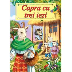 Capra cu trei iezi-Poveste ilustrataCapra cu trei iezi repovestita dupa Ion Creanga este o carte potrivita pentru copiii de gradinita si cei din clasele mici care abia au invatat sa citeasca Ilustratiile colorate stimuleaza creativitatea copiilor care pot vizualiza mai usor firul povestiiTextul cartii are un format mare si este structurat pe paragrafe carora le corespund ilustratii specifice facand cartea usor de urmarit de cititorii incepatoriAceasta carte 