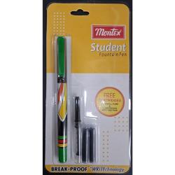 stilou plastic grip cauciucpenita iridium tip F  Stilou scolar cu cartuse de cerneala standard inlocuibileDubla utilizare cu cartuse sau umplere cu convertorCorp colorat din plastic rezistentPenita din otel inoxidabil ranforsat