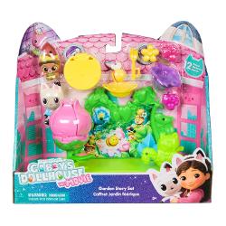 Descopera magia gradinii fermecate din universul Gabbys Dollhouse Acest set de joaca colorat si interactiv include 12 piese printre care figurine simpatice flori un leagan si decoratiuni inspirate din natura Copiii pot inventa povesti minunate cu personajele lor preferate explorand un taram plin de fluturi albine si prieteni jucausi Elementele detasabile si accesorii tematice transforma fiecare joaca intr-o experienta creat Potrivit pentru copii de peste 3 ani