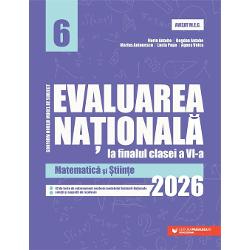 Lucrarea de fa&355;&259; se adreseaz&259; elevilor de clasa a VI-a care la finalul anului &351;colar vor sus&355;ine proba de „Matematic&259; &351;i &350;tiin&355;e” din cadrul Evalu&259;rii Na&355;ionale Elaborat&259; în conformitate cu programele &351;colare în vigoare cartea cuprinde 42 de teste de evaluare transdisciplinar&259; cu sugestii de rezolvareAceast&259; evaluare are deja o tradi&355;ie de câ&355;iva ani în 