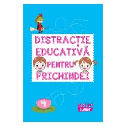 O c&259;rticic&259; în care cei mici vor descoperi activit&259;&539;i captivante care îmbin&259; înv&259;&539;area cu joaca Prichindeii se vor întâlni cu provoc&259;ri precum potrive&537;te forma g&259;se&537;te umbra une&537;te jum&259;t&259;&539;ile g&259;se&537;te drumul une&537;te punctele &537;i coloreaz&259; mare-mic ghice&537;te imaginea &537;i multe alteleIdeal&259; pentru dezvoltarea gândirii logice &537;i 