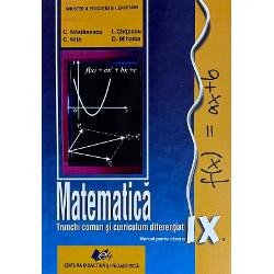 Manual matematica clasa a IX a TCCD