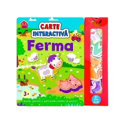 Exploreaza viata de la ferma prin pagini pline de activitati clapete si informatii distractive  
