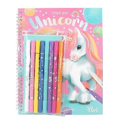 Pentru fanii creativi de unicorn Cartea de colorat Ylvi are 30 de coli imprimate pe ambele fete cu motive dragute si imaginative pentru a colora Incluse 7 pixuri colorate cu varf dublu din fibre varf pensula si groasavarf subtire si un pix magic care schimba culorile ca prin magie transformand 7 culori In 14 Pixurile sunt ambalate Intr-o punga transparenta
