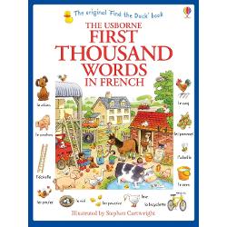 Those learning French will have great fun spotting and memorising one thousand French words in this classic word book Each scene features colourful illustrations by the much-loved Stephen Cartwright including a Little Yellow Duck to spot on every page Readers can listen to every word read by a native French speaker at the Usborne Quicklinks Website Words are divided into themes including At Home Actions  Food and Colours A fun way to learn key French vocabulary