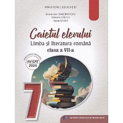 Limba si literatura romana Caietul elevului pentru clasa a VII-aCaietul elevului pentru clasa a VII-a semnat de Alexandra Dragomirescu ofera exercitii diverse atractive si adaptate noii programe scolare Conceput pentru a consolida cunostintele teoretice prin aplicare practica acest caiet sprijina invatarea activa gandirea critica si exprimarea creativa