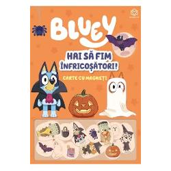Este timpul pentru distrac&539;ie de Halloween cu Blue &537;i prietenii ei Blue Bingo &537;i prietenii lor pleac&259; într-o aventur&259; de Halloween în cele mai înfrico&537;&259;toare costume Folose&537;te magne&539;ii pentru a-i înso&539;i prin cartierul lor Pe cine va întâlni Blue în timp ce face trick-or-treat Seria nou&259; Bluey include &537;i În camping Întrecere cu 