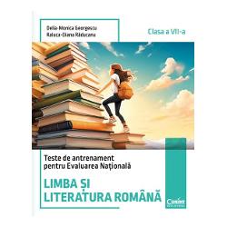 Cartea Teste de antrenament pentru clasa a VII-a Limba si literatura romana propune 3 seturi de teste grupate in functie de tipul de text literar-suport respectiv 12 teste pentru textul epic 6 teste pentru textul liric si 2 teste pentru textul dramatic Fragmentele au fost alese cu multa grija atat din literatura romana cat si din cea universala contemporana sau clasica si sunt adaptate varstei elevilor nivelului lor de intelegere intereselor si preocuparilor lor textele integrale 
