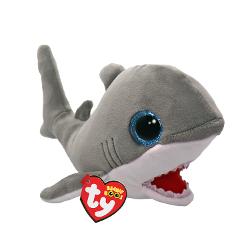 Jucarie de plus TY Beanie Boos FINNEGAN 15cm rechin gri TY 37376