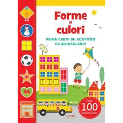 O carte cu autocolante perfect&259; pentru a-i introduce pe copii &icirc;n lumea formelor &537;i a culorilorCele peste 100 de autocolante pline de culoare ofer&259; celor mici prilej de joac&259; &icirc;n timp ce &icirc;nva&355;&259; Autocolantele cu litere &537;i cu imagini &icirc;i ajut&259; s&259;-&537;i dezvolte creativitatea abilit&259;&355;ile motorii &537;i cele logice C&259;r&355;ile din aceast&259; serie sunt ideale pentru 