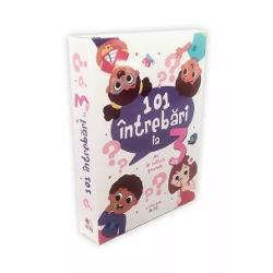 Setul de c&259;r&539;i de joc cu întreb&259;ri pentru copiii de 3 ani con&539;ine 50 de cartona&537;e care îi vor ajuta pe cei mici s&259; dobândeasc&259; no&539;iuni de baz&259; despre natur&259; animale via&539;a de zi cu zi mijloace de transport Sunt 4 categorii de întreb&259;ri – De ce Cine Unde Cum – &537;i multe r&259;spunsuri cât se poate de amuzanteDe ce scoate broasca limbaCine are 