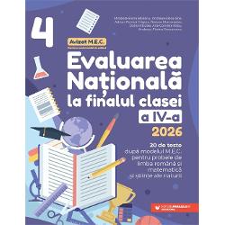 Lucrarea de fa&539;&259; se adreseaz&259; elevilor de clasa a 4-a în vederea sus&539;inerii cu succes a probei de evaluare a competen&539;elor generale &351;i specifice la finalul anului &351;colar Proba const&259; în administrarea a dou&259; teste vizând evaluarea competen&539;elor de în&539;elegere a textului scris în limba român&259; &351;i evaluarea competen&539;elor de matematic&259; Testele propuse respect&259; întru totul 