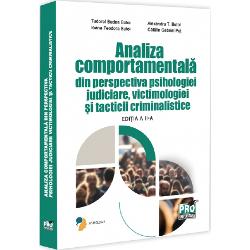 Obiectivele cartii sunt• Familiarizarea masteranzilor cu interpretarea comportamentelor umane criminogene;• Formarea la masteranzi a algoritmului exigentelor psihologice vis-a-vis de interpretarea scenei crimei si investigatia stiintifica a personalitatii criminale Dobandirea cunostintelor asupra personalitatii infractorilor si a relatiilor cuplului penal agresor-victima - constientizarea interventiei de consiliere victimala ca atribut al profesiei de 