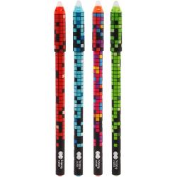 Descriere Roller gel cu rescriere 05 mm albastru Pixi Happy Color diverse modeleRoller reînc&259;rcabil cu rescriere model Pixi• Formula special&259; a cernelii permite &537;tergerea rapid&259; &537;i eficient&259; a textului scris• Echipat cu o radier&259; convenabil plasat&259; la cap&259;tul corpului pixului• Ofer&259; o l&259;&539;ime de scriere de 05 mm pentru precizie &537;i claritate• 