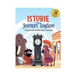 O provocare pentru minti curioase Aceasta carte iti propune o calatorie in timp din Preistorie pana in zilele noastre iar in fiecare epoca te provoaca sa rezolvi un joc care iti pune la incercare logica spiritul de observatie sau abilitatile de calcul Astfel pe langa jocuri vei putea descoperi detalii interesante din Istoriediv classhidden-xs 