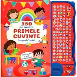 Descopera lumea magica a invatarii prin joaca cu aceasta carte interactiva 150 de sunete Primele cuvinte in engleza si romana ii ajuta pe cei mici sa faca primii pasi in universul limbilor straine prin intermediul imaginilor vesele si al sunetelor atractive Cartea contine 150 de sunete care ii vor captiva pe copii transformand procesul de invatare intr-o experienta distractiva si educativa Cei mici pot invata primele cuvinte uzuale 