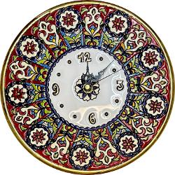 Ceas din ceramic&259; spaniol&259; pictat &537;i aurit manual – Diametru 23 cmAdaug&259; un strop de rafinament în casa ta cu acest ceas unic realizat din ceramic&259; spaniol&259; de calitate Decorat manual &537;i aurit cu aten&539;ie este creat prin metoda tradi&539;ional&259; cuerda seca 
