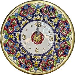 Ceas din ceramic&259; spaniol&259; pictat &537;i aurit manual – Diametru 21 cmAdaug&259; un strop de rafinament în casa ta cu acest ceas unic realizat din ceramic&259; spaniol&259; de calitate Decorat manual &537;i aurit cu aten&539;ie este creat prin metoda tradi&539;ional&259; cuerda seca 