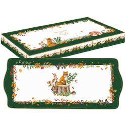 Platou din por&539;elan 35x15 cm – Easy Life colec&539;ia Forest DreamServe&537;te aperitivele pr&259;jiturile sau gust&259;rile preferate cu elegan&539;&259; pe acest platou din por&539;elan fin semnat Easy Life Parte din colec&539;ia em data-start279 