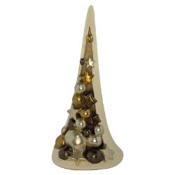 &10024; Brad de Cr&259;ciun din ceramic&259; cu LED – 33 cm decorat manual &10024;Adaug&259; farmecul s&259;rb&259;torilor în casa ta cu acest brad de Cr&259;ciun realizat din ceramic&259; &537;i decorat manual cu aten&539;ie la detalii&128313; Design 