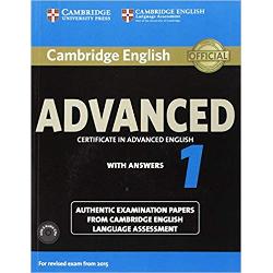 our official examination papers for the 2015 revised Cambridge English Advanced CAE examination from Cambridge English Language Assessment These examination papers for the 2015 revised Cambridge English Advanced CAE exam provide the most authentic exam preparation available allowing candidates to familiarise themselves with the content and format of the exam and to practise useful exam techniques The Students Book with answers is perfect for independent exam practice The 